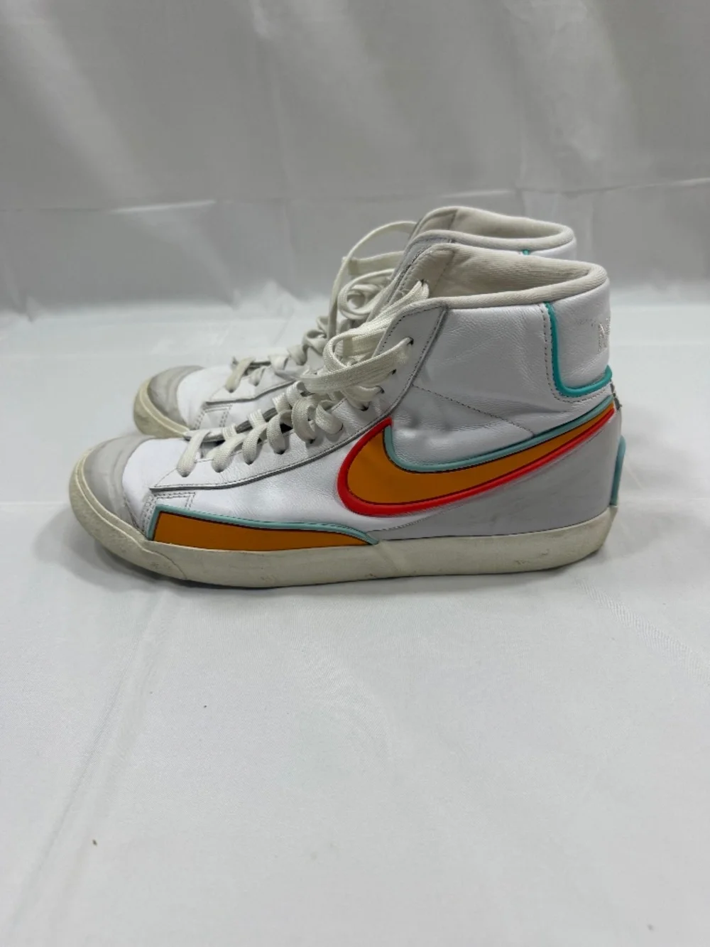 Orange and Blue Nike Zoom Blazers